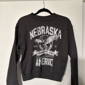 H&M Black Graphic Sweatshirt